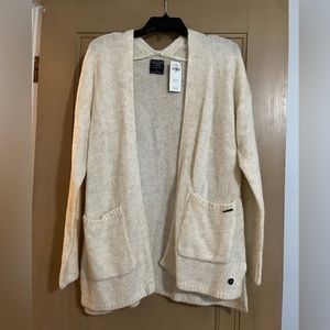 NWT Abercrombie & Fitch Cardigan - Cream/Off White - Size Small